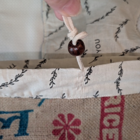 NWOT! Large RICE LOVE Boho Backpack - Picture 8 of 10